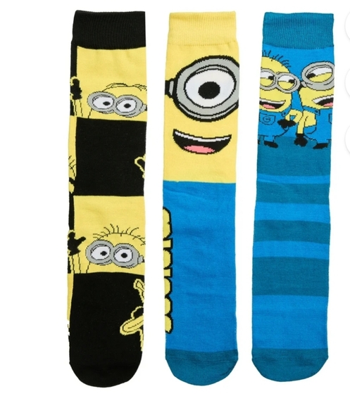 Bioworld Other - Bioworld Minions Men's Crew Socks 3 Pack New